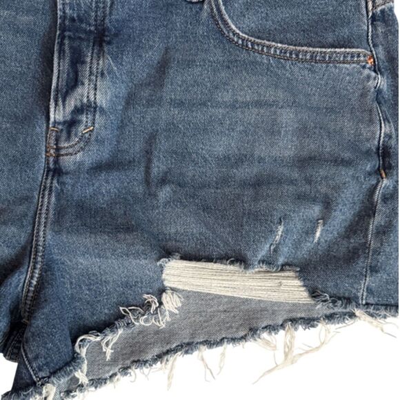 Lucky Brand Ripped Blue Jean Denim Shorts Size 18 - Picture 6 of 15